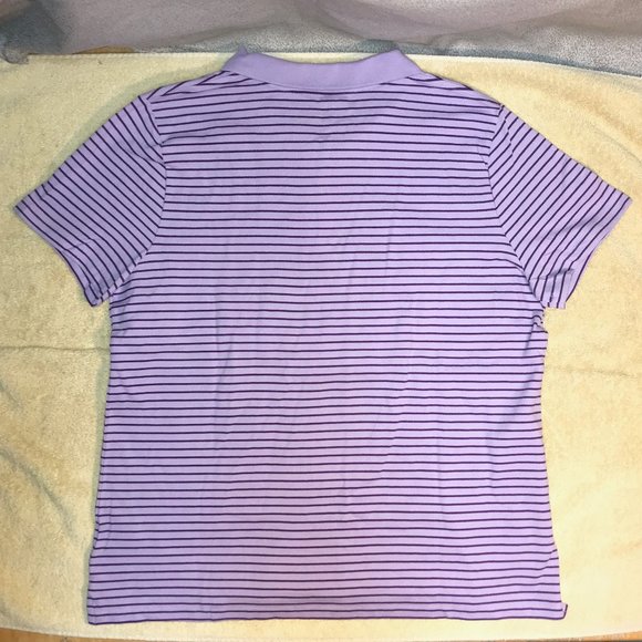 Laura Scott Polo, Purple Striped, XL Petite, NWT! - Picture 6 of 10